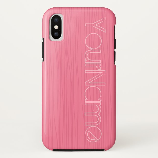 Pink on Pink Lines Case-Mate iPhone Case (Back)
