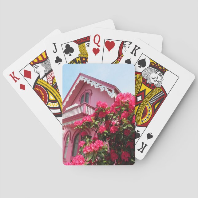 Pink on Pink - Martha's Vineyard Playing Cards (Back)