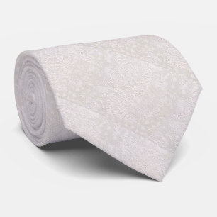 Pink On White Decorative Lace Tie