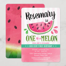 Pink One in a melon First Birthday