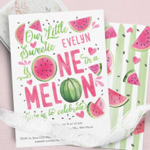 Pink One in A Melon, Summer Fruit Cute Watermelon