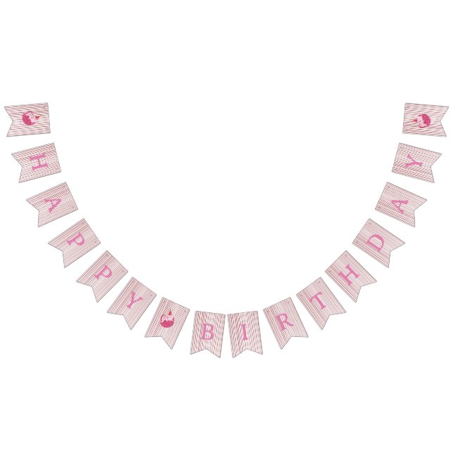 Pink One Silly Cat 1st Birthday Welcome Bunting (All)