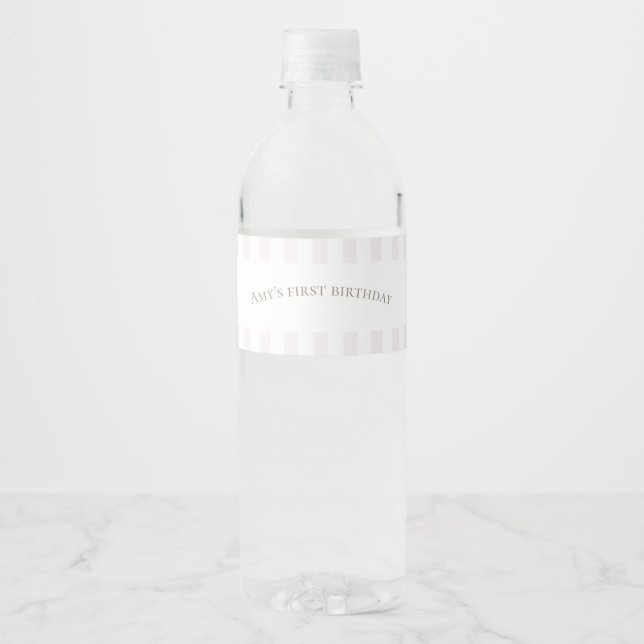 Pink One Silly Goose Water Bottle Label (Front)