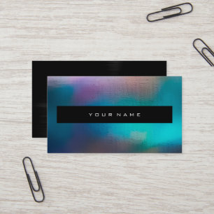 Pink Opal Ocean Blue Purple Black Makeup Stylist Business Card
