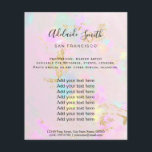 pink opal photo design flyer<br><div class="desc">beauty salon professional makeup artist flyer</div>