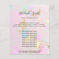 pink opal photo design flyer