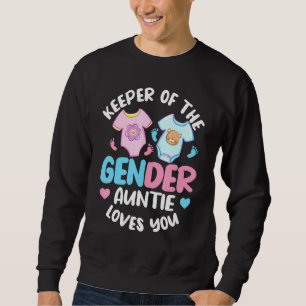 Pink Or Blue Auntie Loves You - Auntie Gender reve Sweatshirt