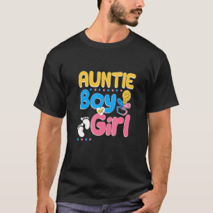 Pink or Blue Auntie Loves You Best Aunt Ever Aunt T-Shirt