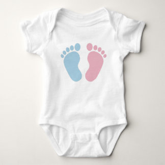 Pink or Blue Baby Footprints – Gender Reveal Desig Bodysuit