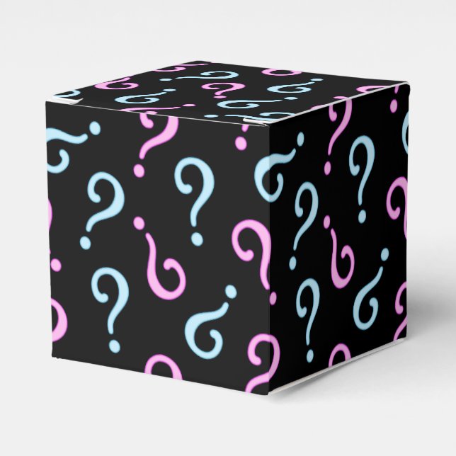 Pink or Blue Baby Reveal Favour Box (Front Side)