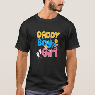 Pink or Blue Daddy Loves You Best Dad Ever Fatherh T-Shirt
