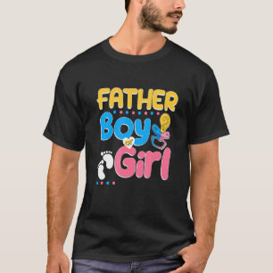 Pink or Blue Father Loves You Best Dad Ever Father T-Shirt