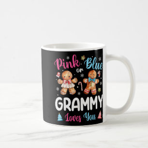 Pink Or Blue Grammy Loves You Gender Reveal Christ Coffee Mug
