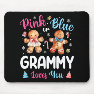 Pink Or Blue Grammy Loves You Gender Reveal Christ Mouse Mat