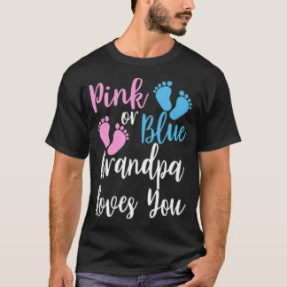 Pink or Blue Grandpa Loves vietnam veteran gifts  T-Shirt