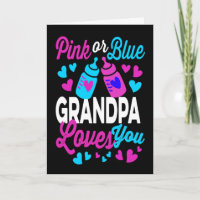 Pink or Blue GRANDPA Loves You | Keeper of Gender