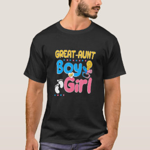 Pink or Blue Great Aunt Loves You Best Auntie Ever T-Shirt