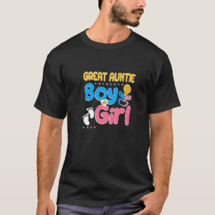 Pink or Blue Great Auntie Loves You Best Aunt Ever T-Shirt