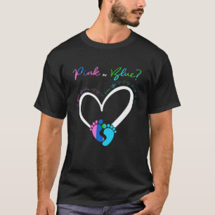 Pink or Blue Great Grandma Loves You Baby Gender R T-Shirt