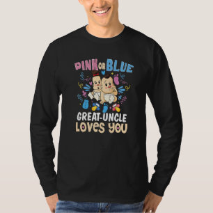 Pink or Blue Great-Uncle Loves You Best Uncle Ever T-Shirt