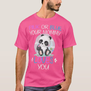 Pink Or Blue Loves You Cute Cute Bear Premium1647  T-Shirt