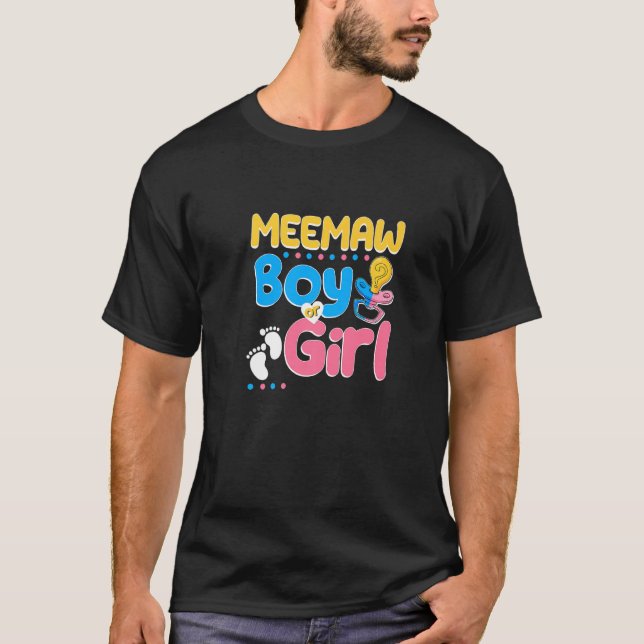 Pink or Blue Meemaw Loves You Best Mom Ever Mother T-Shirt (Front)