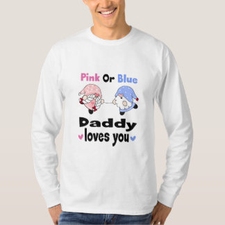 Pink Or Blue - Mummy Loves You! Baby Gender Reveal T-Shirt