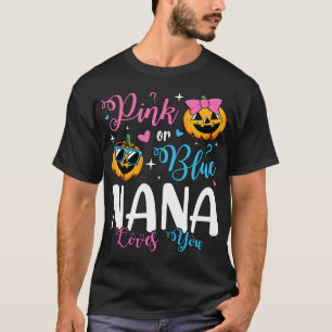 Pink Or Blue Nana Loves You Pumpkin Baby Men T-Shirt