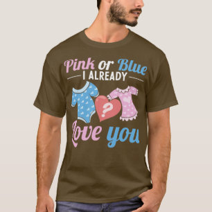 Pink Or Blue Party Baby Shower Gender Reveal T-Shirt