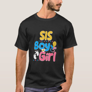 Pink or Blue Sis Loves You Best Sister Ever Big Si T-Shirt
