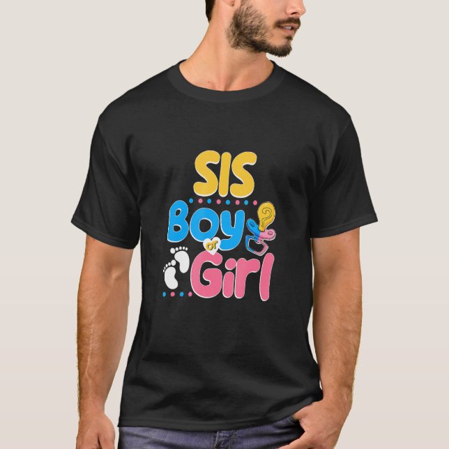 Pink or Blue Sis Loves You Best Sister Ever Big Si T-Shirt (Front)