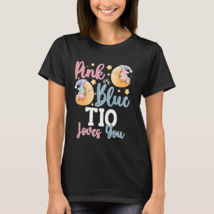 Pink Or Blue Tio Loves You Sleepy Cow Baby Gender T-Shirt