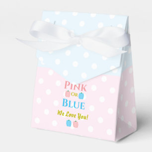Pink Or Blue, We Love You! Gender Reveal Favour Box