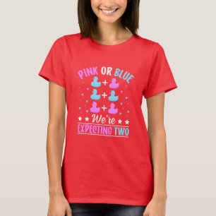 Pink or Blue, We're Expecting Two (4) T-Shirt