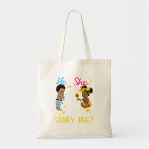 Pink Or Blue What Will Little Honey Bee Gender Tote Bag
