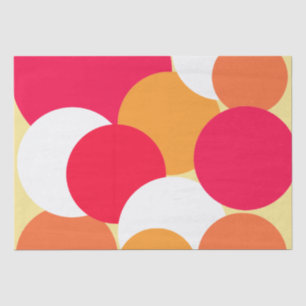 Pink, Orange and Yellow Polka Dots Tissue Paper
