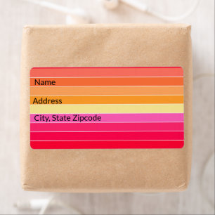 Pink, Orange and Yellow Stripes