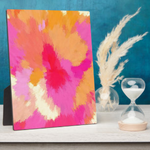 Pink, Orange and Yellow Watercolors Plaque