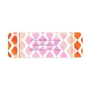 Pink & Orange Arabian Moroccan Glam Invitation