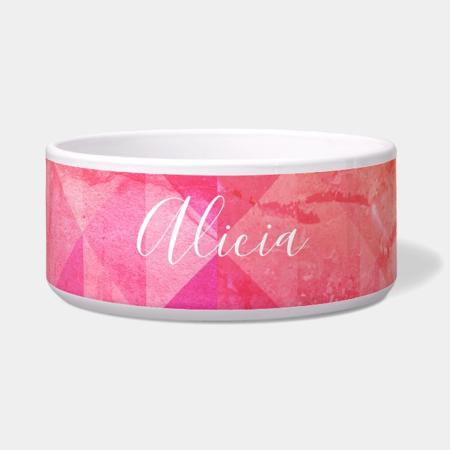 Pink orange coral colourful name text (Front)
