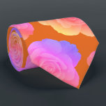 Pink Orange Floral Rose Modern Stylish Gift Favour Tie<br><div class="desc">Designed with cool orange pink floral patterns that makes a great gift or party favour for birthdays,  weddings,  wedding anniversary or any events or celebrations!</div>