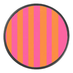 Pink & Orange Hockey Puck