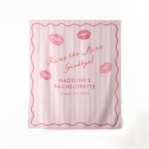 Pink Orange Kiss The Miss Bach Photo Backdrop