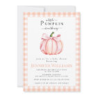 Pink Orange Little Pumpkin Baby Girl Shower