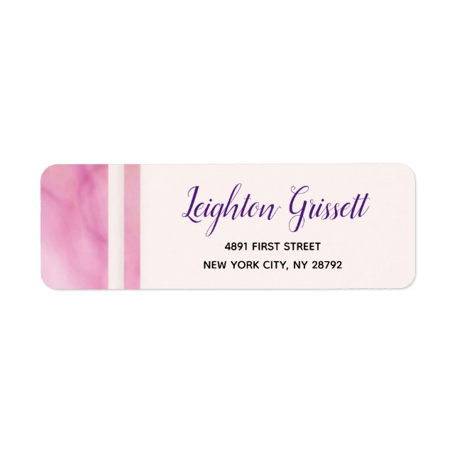 Pink Orange Marble Border (Front)