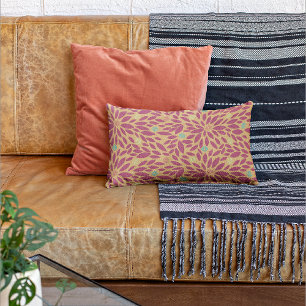 Pink/Orange Modern Decorative Throw Pillow