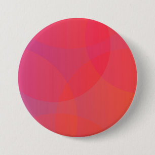 Pink, orange, modern, simple, cool, trendy art 7.5 cm round badge