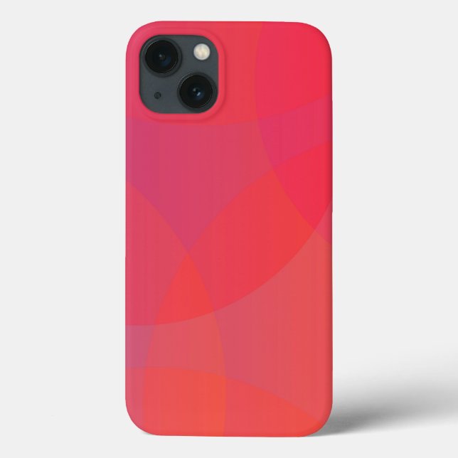 Pink, orange, modern, simple, cool, trendy art Case-Mate iPhone case (Back)