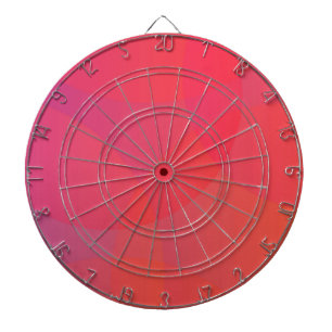 Pink, orange, modern, simple, cool, trendy art dartboard
