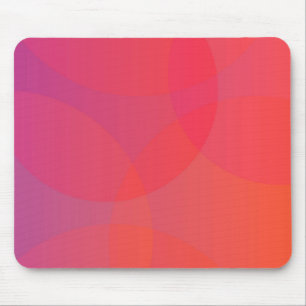 Pink, orange, modern, simple, cool, trendy art mouse mat